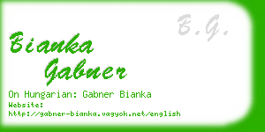 bianka gabner business card